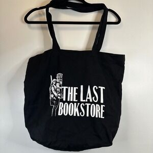 The Last‎ Bookstore Los Angeles Black Canvas Reusable Tote Bag